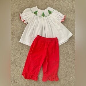 Southern Sunshine Smocked Christmas Outfit
